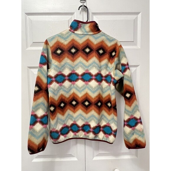 Patagonia Synchilla Snap T Fleece Aztec Timber Twist Women’s Small Southwestern - Picture 8 of 8